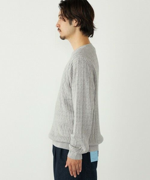 SHIPS / シップス ニット・セーター | SHIPS Colors:〈洗濯機可能〉コットン カシミヤ ケーブル ニット | 詳細10