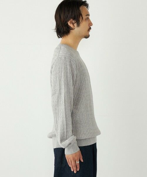 SHIPS / シップス ニット・セーター | SHIPS Colors:〈洗濯機可能〉コットン カシミヤ ケーブル ニット | 詳細12