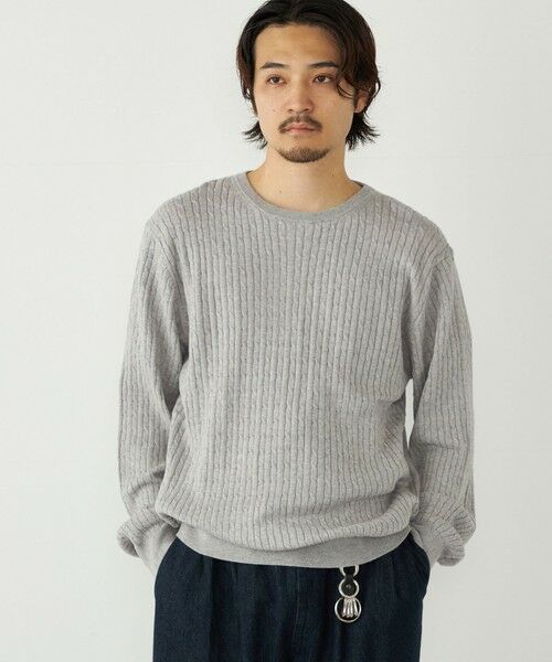 SHIPS / シップス ニット・セーター | SHIPS Colors:〈洗濯機可能〉コットン カシミヤ ケーブル ニット | 詳細13
