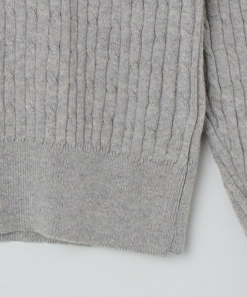 SHIPS / シップス ニット・セーター | SHIPS Colors:〈洗濯機可能〉コットン カシミヤ ケーブル ニット | 詳細5