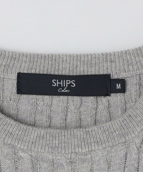 SHIPS / シップス ニット・セーター | SHIPS Colors:〈洗濯機可能〉コットン カシミヤ ケーブル ニット | 詳細6