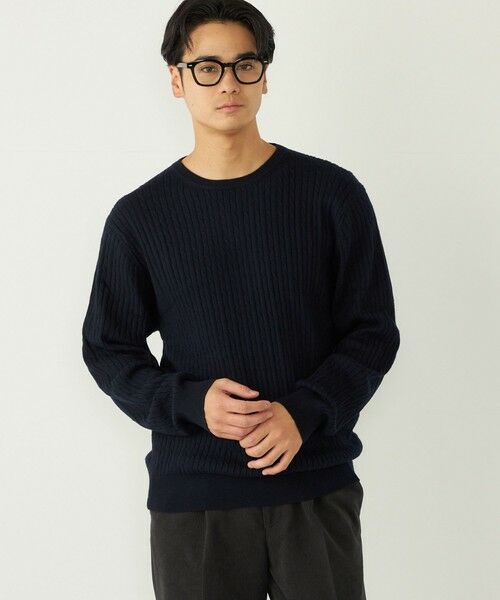 SHIPS / シップス ニット・セーター | SHIPS Colors:〈洗濯機可能〉コットン カシミヤ ケーブル ニット | 詳細30
