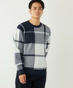 SHIPS / シップス ニット・セーター | 《一部追加予約》SHIPS Colors:〈洗濯機可能〉モチフワ 総柄 ニット◇