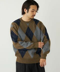 SHIPS / シップス ニット・セーター | 《一部追加予約》SHIPS Colors:〈洗濯機可能〉モチフワ 総柄 ニット◇