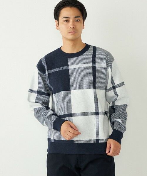 SHIPS / シップス ニット・セーター | 《一部追加予約》SHIPS Colors:〈洗濯機可能〉モチフワ 総柄 ニット◇ | 詳細5