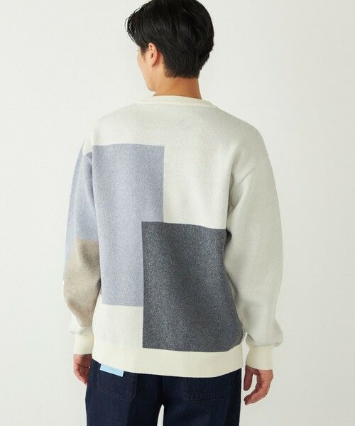 SHIPS / シップス ニット・セーター | 《一部追加予約》SHIPS Colors:〈洗濯機可能〉モチフワ 総柄 ニット◇ | 詳細15