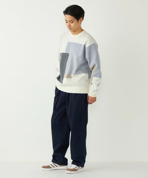 SHIPS / シップス ニット・セーター | 《一部追加予約》SHIPS Colors:〈洗濯機可能〉モチフワ 総柄 ニット◇ | 詳細16