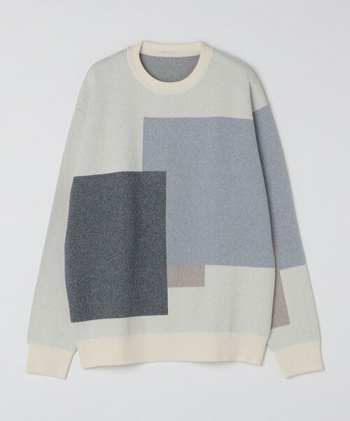 SHIPS / シップス ニット・セーター | 《一部追加予約》SHIPS Colors:〈洗濯機可能〉モチフワ 総柄 ニット◇ | 詳細8