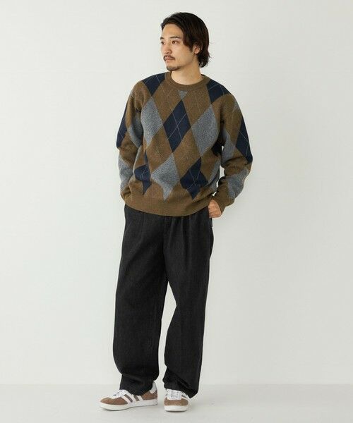 SHIPS / シップス ニット・セーター | 《一部追加予約》SHIPS Colors:〈洗濯機可能〉モチフワ 総柄 ニット◇ | 詳細21