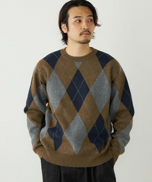 SHIPS / シップス ニット・セーター | 《一部追加予約》SHIPS Colors:〈洗濯機可能〉モチフワ 総柄 ニット◇ | 詳細22