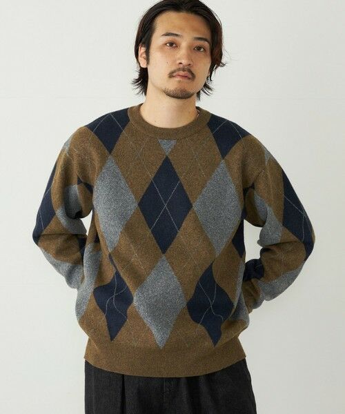 SHIPS / シップス ニット・セーター | 《一部追加予約》SHIPS Colors:〈洗濯機可能〉モチフワ 総柄 ニット◇ | 詳細23