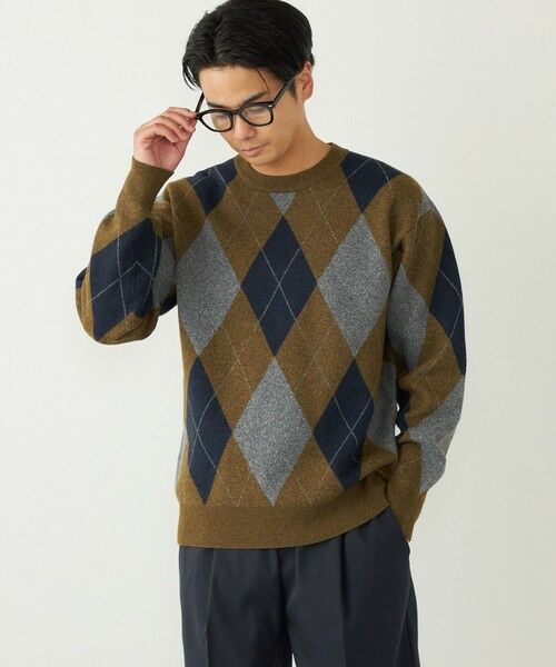 SHIPS / シップス ニット・セーター | 《一部追加予約》SHIPS Colors:〈洗濯機可能〉モチフワ 総柄 ニット◇ | 詳細25