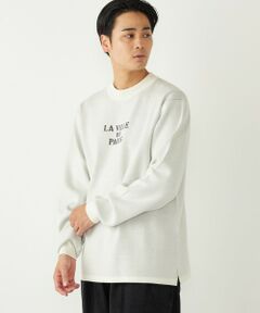 SHIPS / シップス ニット・セーター | SHIPS Colors:〈洗濯機可能〉クリーミー ロゴ クルーネック ニット