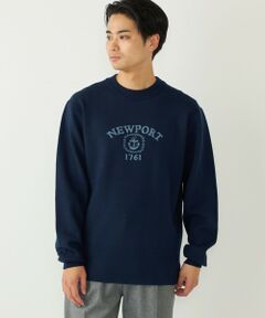 SHIPS / シップス ニット・セーター | SHIPS Colors:〈洗濯機可能〉クリーミー ロゴ クルーネック ニット