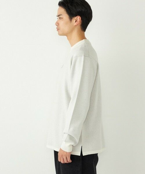 SHIPS / シップス ニット・セーター | SHIPS Colors:〈洗濯機可能〉クリーミー ロゴ クルーネック ニット | 詳細8