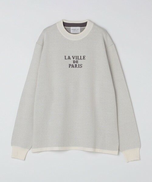 SHIPS / シップス ニット・セーター | SHIPS Colors:〈洗濯機可能〉クリーミー ロゴ クルーネック ニット | 詳細1