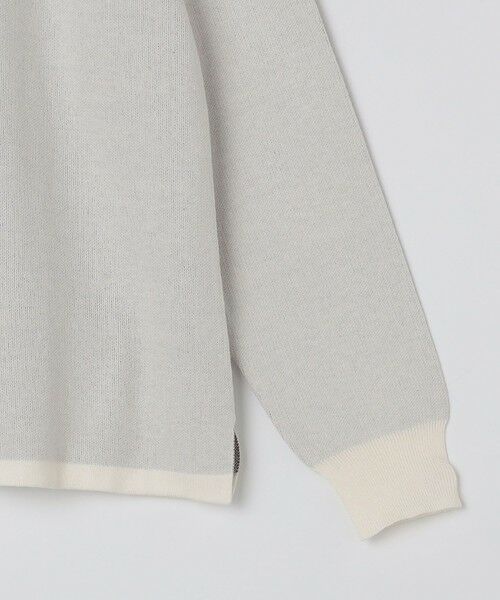 SHIPS / シップス ニット・セーター | SHIPS Colors:〈洗濯機可能〉クリーミー ロゴ クルーネック ニット | 詳細4