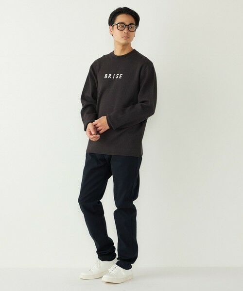 SHIPS / シップス ニット・セーター | SHIPS Colors:〈洗濯機可能〉クリーミー ロゴ クルーネック ニット | 詳細18