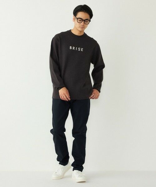 SHIPS / シップス ニット・セーター | SHIPS Colors:〈洗濯機可能〉クリーミー ロゴ クルーネック ニット | 詳細21