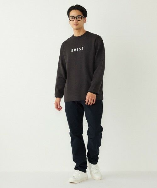 SHIPS / シップス ニット・セーター | SHIPS Colors:〈洗濯機可能〉クリーミー ロゴ クルーネック ニット | 詳細22