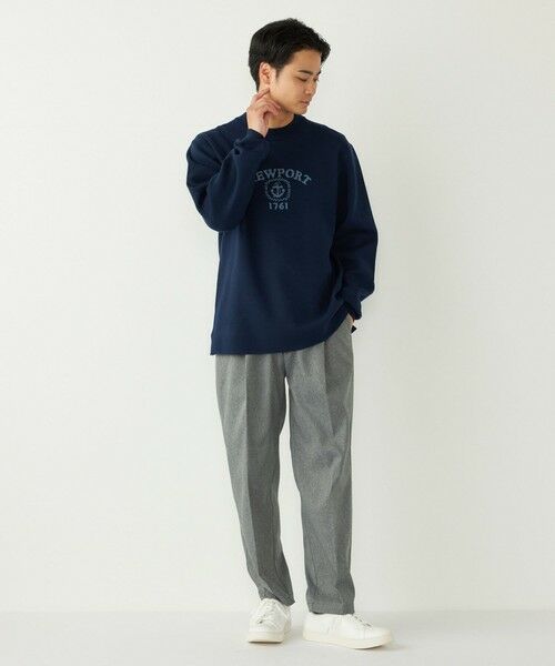 SHIPS / シップス ニット・セーター | SHIPS Colors:〈洗濯機可能〉クリーミー ロゴ クルーネック ニット | 詳細25