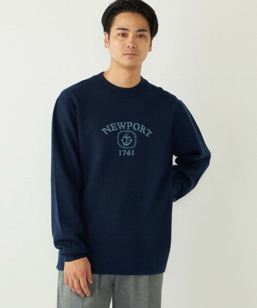 SHIPS / シップス ニット・セーター | SHIPS Colors:〈洗濯機可能〉クリーミー ロゴ クルーネック ニット | 詳細26