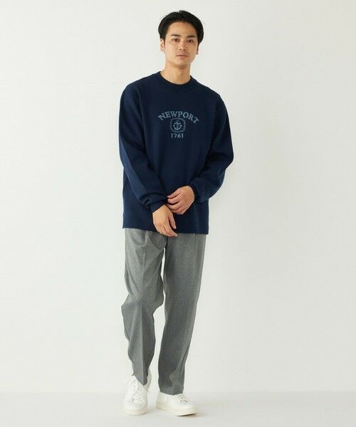 SHIPS / シップス ニット・セーター | SHIPS Colors:〈洗濯機可能〉クリーミー ロゴ クルーネック ニット | 詳細28