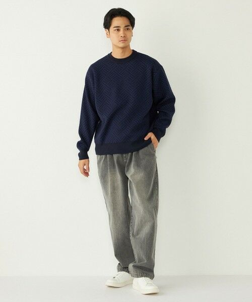 SHIPS / シップス ニット・セーター | SHIPS Colors:〈手洗い可能〉Wフェイス ジャカード ニット | 詳細20