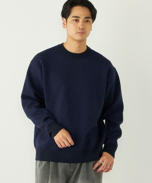 SHIPS / シップス ニット・セーター | SHIPS Colors:〈手洗い可能〉Wフェイス ジャカード ニット | 詳細21