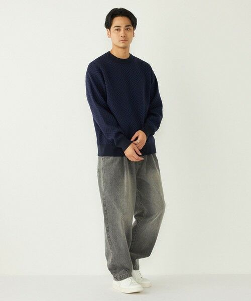 SHIPS / シップス ニット・セーター | SHIPS Colors:〈手洗い可能〉Wフェイス ジャカード ニット | 詳細23