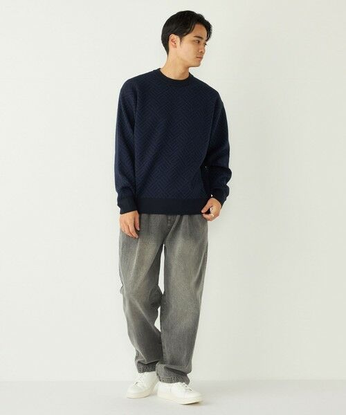 SHIPS / シップス ニット・セーター | SHIPS Colors:〈手洗い可能〉Wフェイス ジャカード ニット | 詳細24