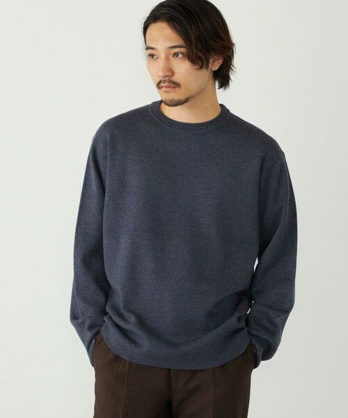 SHIPS / シップス ニット・セーター | 《新色追加予約》SHIPS Colors:〈吸湿発熱〉Solist(R) Heat ミラノ ニット◇(ブルー)