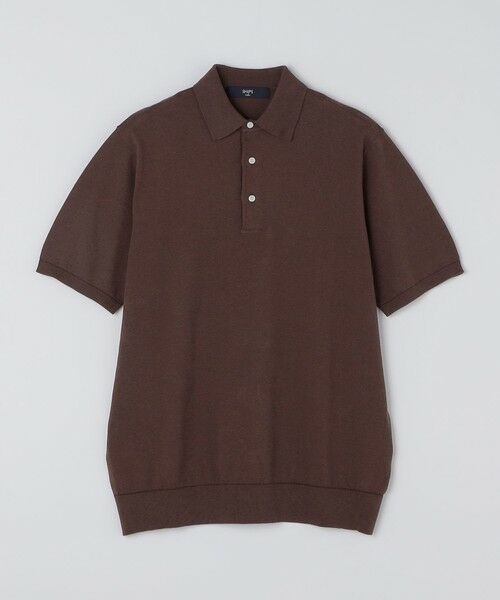 SHIPS / シップス ニット・セーター | SHIPS Colors:〈洗濯機可能〉14G 天竺 ニット ポロシャツ | 詳細1