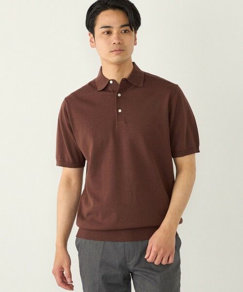 SHIPS / シップス ニット・セーター | SHIPS Colors:〈洗濯機可能〉14G 天竺 ニット ポロシャツ | 詳細5