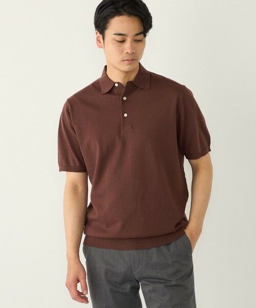 SHIPS / シップス ニット・セーター | SHIPS Colors:〈洗濯機可能〉14G 天竺 ニット ポロシャツ | 詳細6