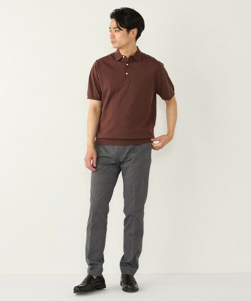 SHIPS / シップス ニット・セーター | SHIPS Colors:〈洗濯機可能〉14G 天竺 ニット ポロシャツ | 詳細8