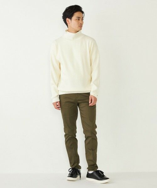 SHIPS / シップス ニット・セーター | SHIPS Colors:〈洗濯機可能〉畔編み ハイネック ニット | 詳細3