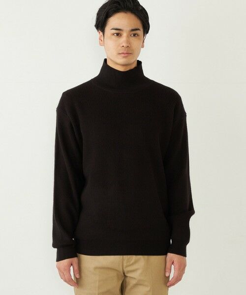 SHIPS / シップス ニット・セーター | SHIPS Colors:〈洗濯機可能〉畔編み ハイネック ニット | 詳細10