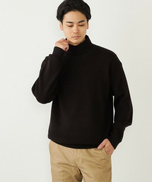 SHIPS / シップス ニット・セーター | SHIPS Colors:〈洗濯機可能〉畔編み ハイネック ニット | 詳細15