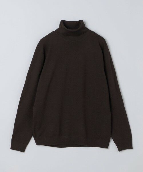 SHIPS / シップス ニット・セーター | 《一部追加・新色予約》【一部WEB限定】〈手洗い可能〉アンチピリング タートルネック ニット◆(ブラウン)