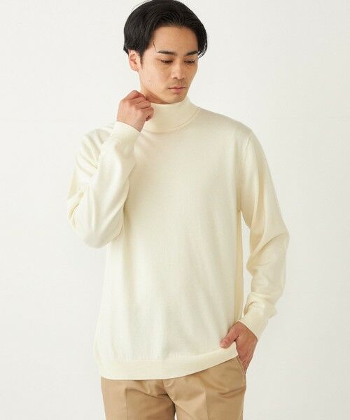 SHIPS / シップス ニット・セーター | SHIPS Colors:〈手洗い可能〉アンチピリング 12G タートルネック ニット | 詳細8