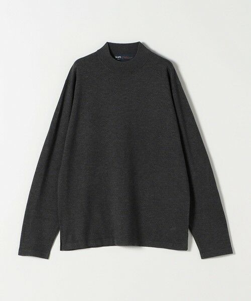 SHIPS / シップス ニット・セーター | 《一部追加予約》SHIPS Colors:〈吸湿発熱〉Solist(R)Heat モックネックニット(チャコールグレー)