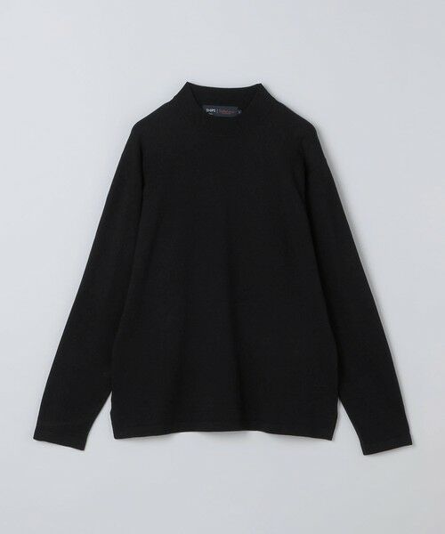 SHIPS / シップス ニット・セーター | 《一部追加・新色予約》【一部WEB限定】Solist(R)Heat 14ゲージ モックネックニット◆(ブラック)