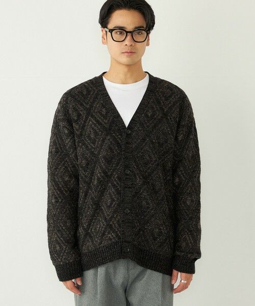 SHIPS / シップス カーディガン・ボレロ | SHIPS Colors:〈手洗い可能〉ジャカード モール カーディガン | 詳細3