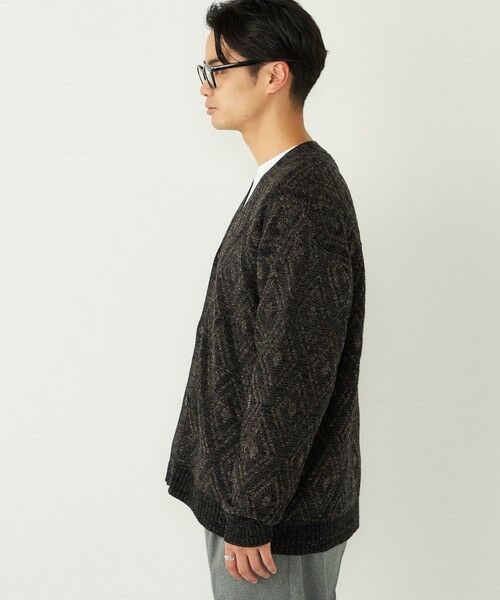 SHIPS / シップス カーディガン・ボレロ | SHIPS Colors:〈手洗い可能〉ジャカード モール カーディガン | 詳細4