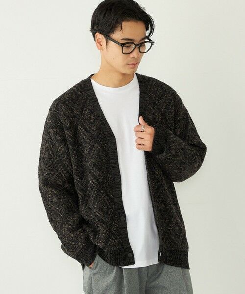 SHIPS / シップス カーディガン・ボレロ | SHIPS Colors:〈手洗い可能〉ジャカード モール カーディガン | 詳細9