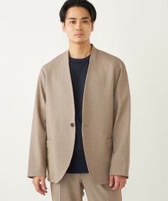 SHIPS / シップス ノーカラージャケット | SHIPS Colors:〈手洗い可能〉TR ノーカラー ジャケット(セットアップ可能)◇