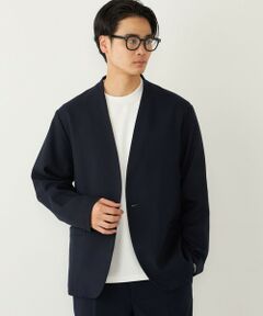 SHIPS / シップス ノーカラージャケット | SHIPS Colors:〈手洗い可能〉TR ノーカラー ジャケット(セットアップ可能)◇