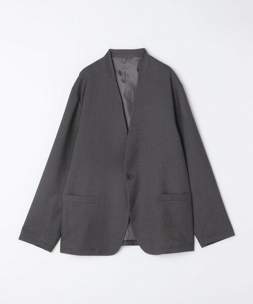 SHIPS / シップス ノーカラージャケット | 《一部追加予約》SHIPS Colors:〈手洗い可能〉ノーカラー ジャケット(セットアップ可能)◆ | 詳細1