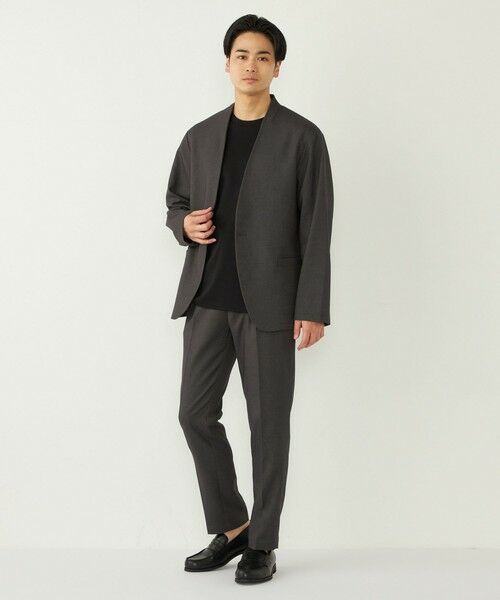 SHIPS / シップス ノーカラージャケット | 《一部追加予約》SHIPS Colors:〈手洗い可能〉ノーカラー ジャケット(セットアップ可能)◆ | 詳細7